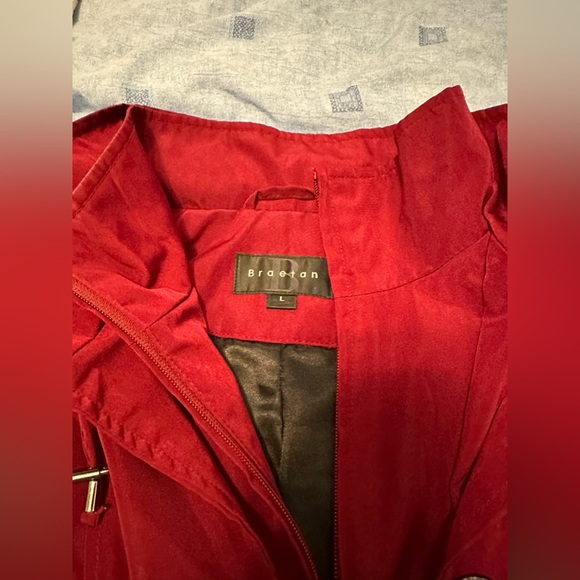 Braetan Peacoat w/ hoodie - Red - Picture 4 of 16